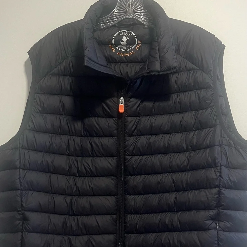 SAVE THE DUCK Quilted Puffer Lightweight Black Vest